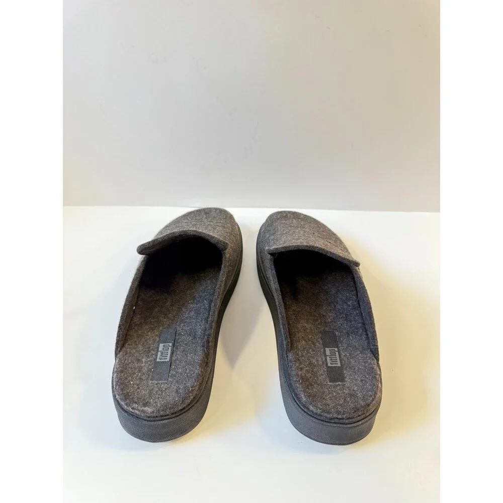 Fit Flop Mens Slip On Dark Grey US 8.5